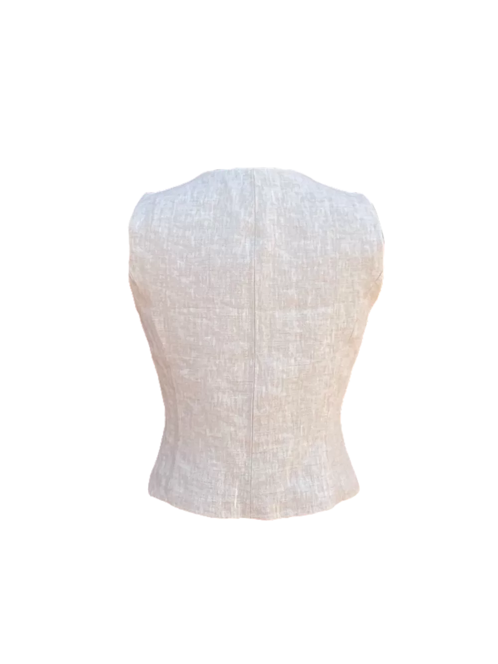 Chaleco de Lino con botones - Image 2