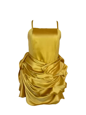 Vestido con falda estilo globo