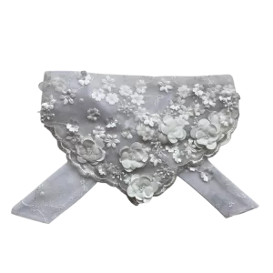 Paleacate bordado con flores