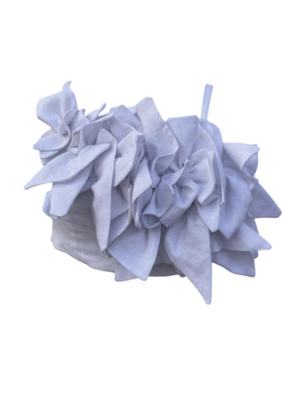 Top de Lino con Flor Hecha a Mano