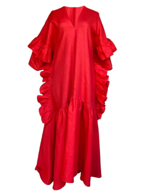 Vestido Estilo Huipil Con Olan