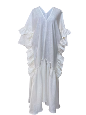 Vestido Estilo Huipil Con Olan