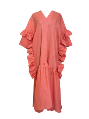 Vestido Estilo Huipil Con Olan