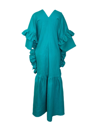 Vestido Estilo Huipil Con Olan