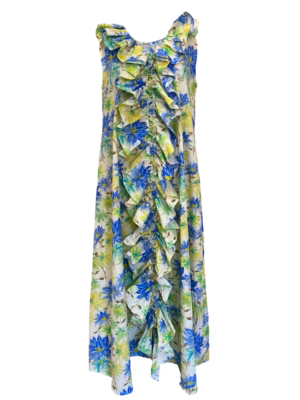 Vestido Con Olán al Centro
