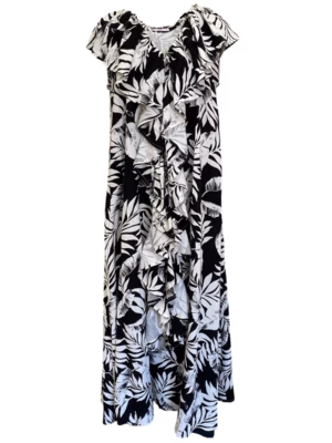 Vestido Con Olán al Centro